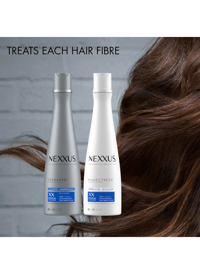 Nexxus Shampoo and Conditioner Therappe & Humectress 2 Count for Dry Hair Care With Proteinfusion Blend for 24-hour Moisture 13.5 oz
