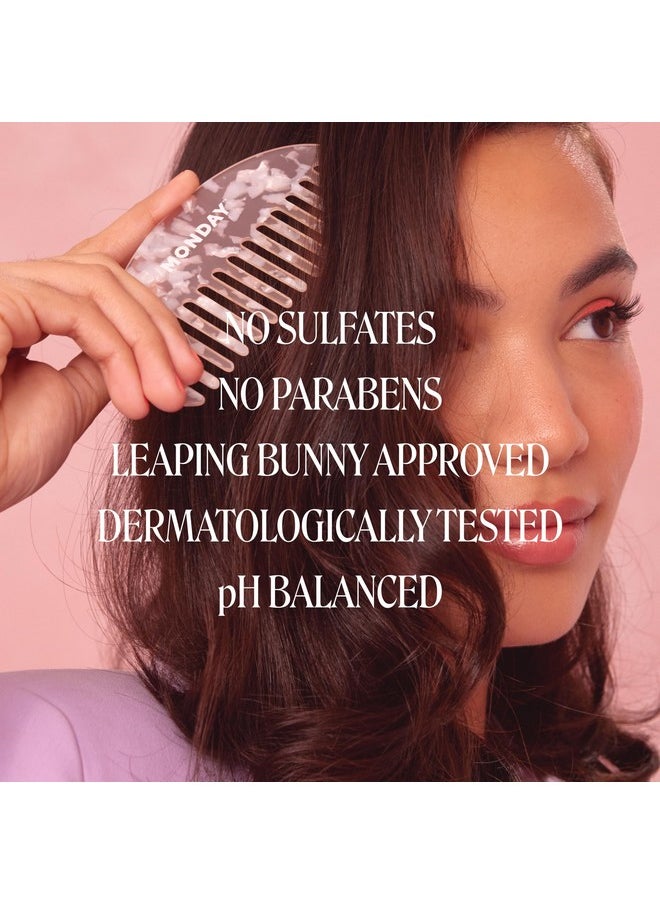 MONDAY HAIRCARE Volume Shampoo + Conditioner Set (2 Pack) 27oz Each for Thin, Fine, and Oily Hair, Made from Coconut Oil, Ginger Extract, & Vitamin E, 100% Recyclable Bottles