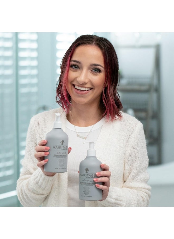 Hairitage Color Check Moisturizing Shampoo and Conditioner Set, UV Protection for Color Treated Hair, Prevent Color Washout, Fading, 13oz each (26oz total)