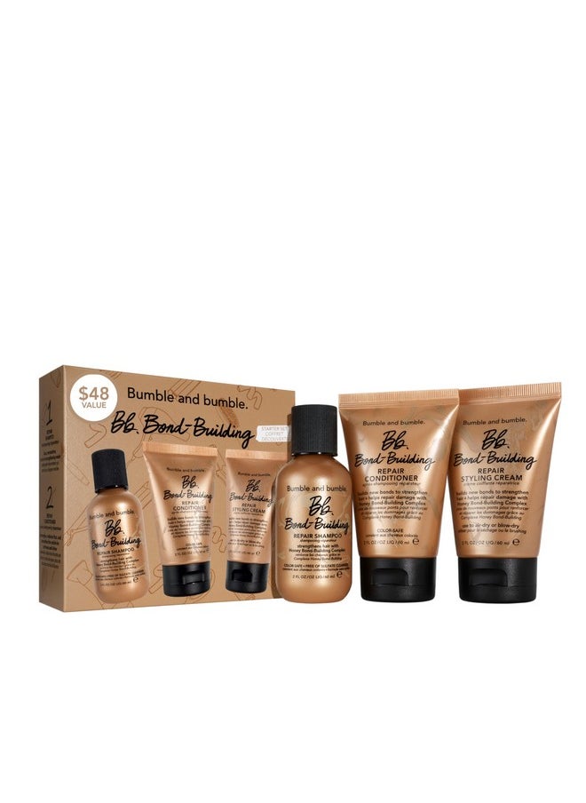 Bumble and bumble. Bond-Building Hair Repair Starter Set | For Damaged Hair | Color Safe | Curly, Wavy, Straight, 2 Fl Oz