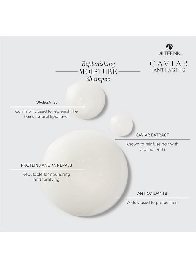 Alterna Caviar Anti-Aging Replenishing Moisture Shampoo/ Conditioner, 16.5 fl. Oz (Pack of 2)