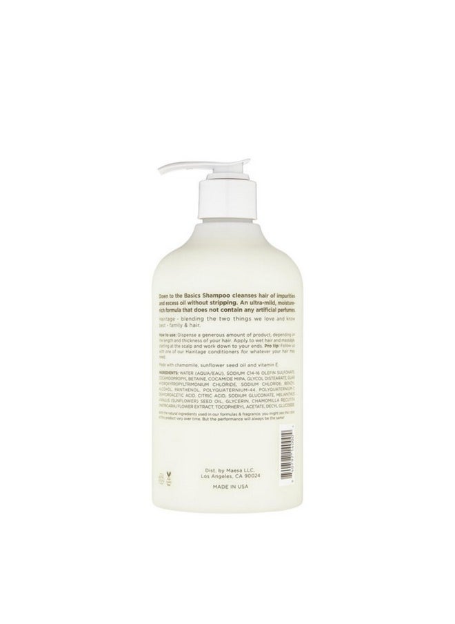 Hairitage Down to the Basics Fragrance-free Shampoo For Sensitive Scalps, 13 Fl Oz