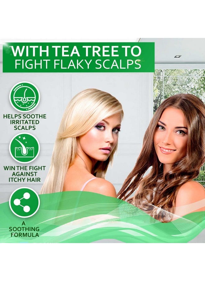Tea Tree Oil Shampoo and Conditioner Set - Anti Dandruff Treatment for Itchy, Dry Scalps - Ideal for Women and Men with Oily Hair and Scalp Buildup - Sulfate and Paraben Free