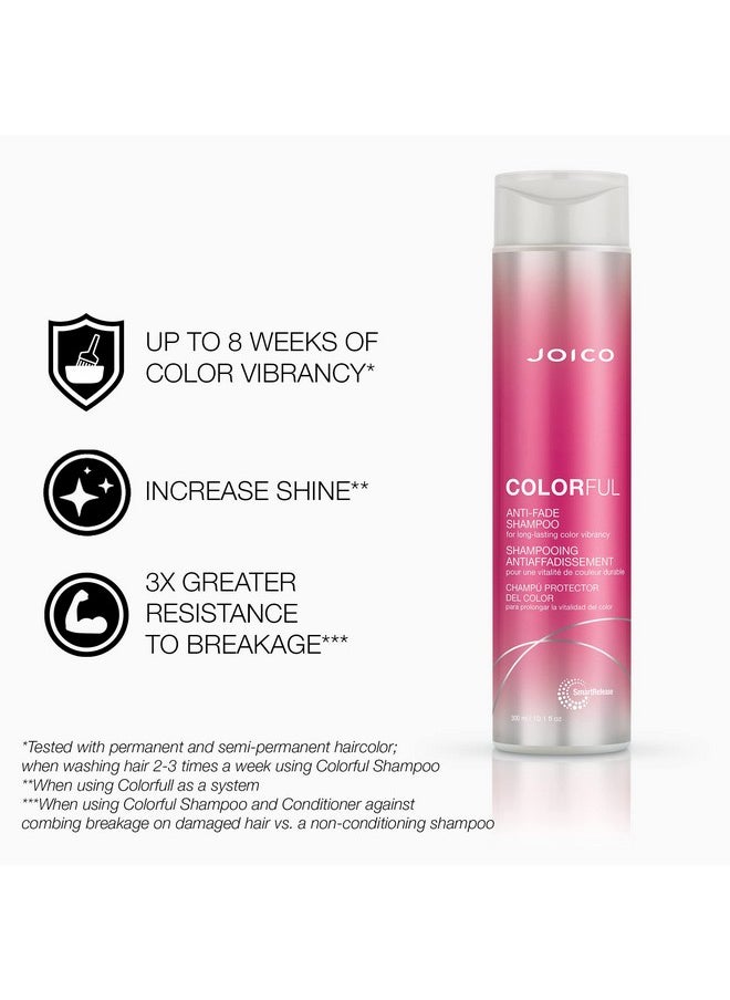 Joico Colorful Anti-Fade Shampoo and Conditioner Set Preserve Hair Color Long-Term Vibrancy For Color-Treated Hair