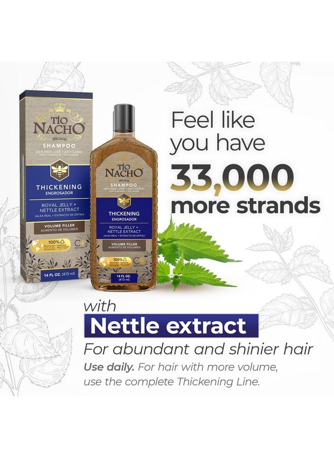 Tio Nacho Thickening Hair Care Bundle - Shampoo, Conditioner, and Treatment, Strengthening System for Fine Hair