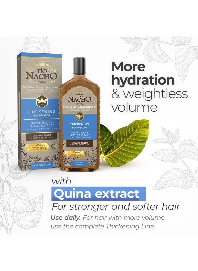 Tio Nacho Thickening Hair Care Bundle - Shampoo, Conditioner, and Treatment, Strengthening System for Fine Hair