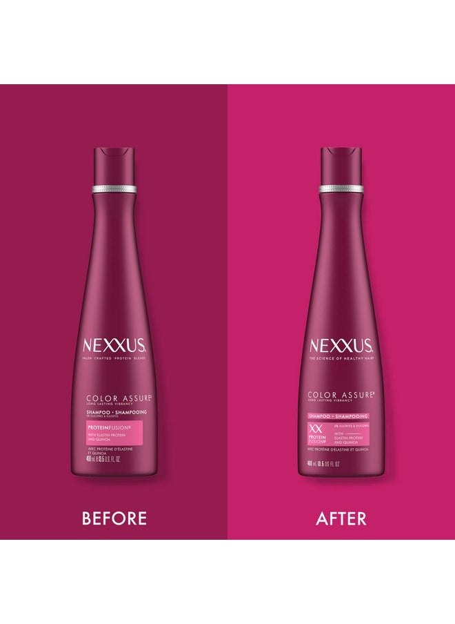 Nexxus Hair Color Assure Sulfate-Free Shampoo with ProteinFusion, For Color Treated Hair Color Shampoo 13.5 oz