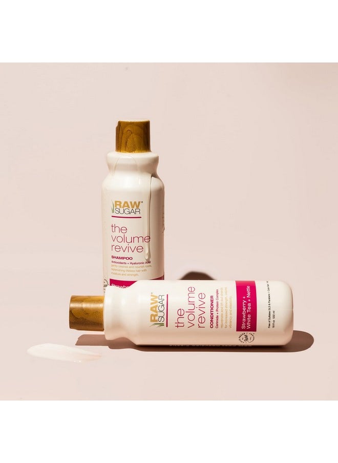 Raw Sugar Volume Revive Shampoo and Conditioner Set (18 Fl. Oz) + Not So Dry Shampoo, Formulated without Sulfates + Parabens, Cruelty Free & Vegan - 18 Fl. Oz.