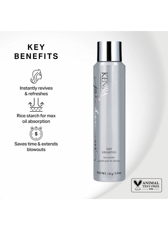 Kenra Platinum Dry Shampoo | Oil Absorbing Spray | Instantly Revives & Refreshes Hair | Saves Time & Extends Blowouts | All Hair Types | 5 oz