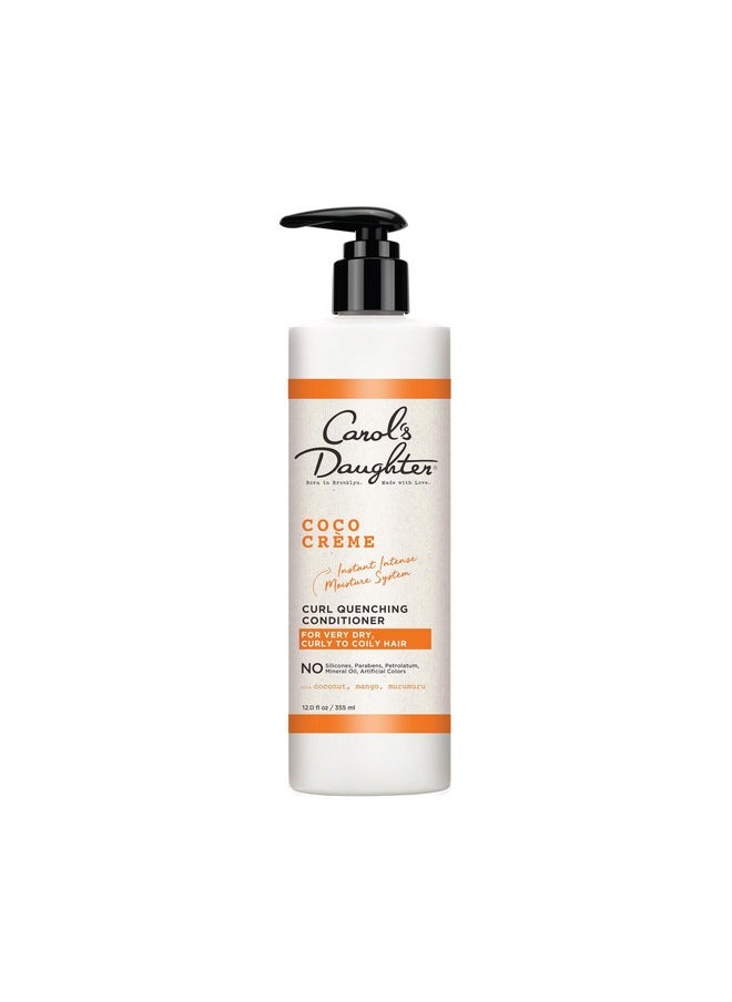 Carol’s Daughter Coco Creme Curl Quenching Conditioner for Very Dry Hair, with Coconut Oil, Paraben Free Hair Conditioner for Curly Hair, 12 oz