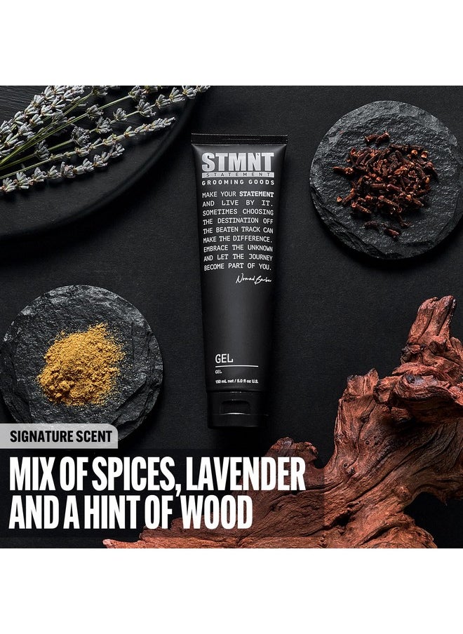 STMNT Grooming Goods Gel, 5.07 oz | Strong Definition | Long-Lasting Hold | Satin-Like, Semi-Matte Finish | Easy Wash Out