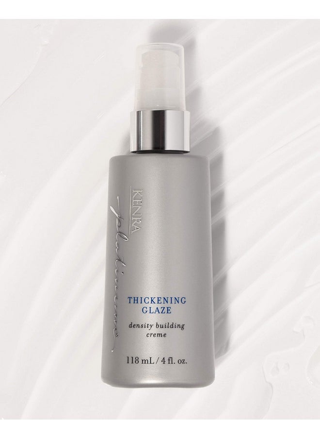 Kenra Platinum Thickening Glaze | Volumizing Styler | Adds Fullness & Body | Lightweight Conditioning | Density Building For Thick, Healthy-Looking Styles | All Hair Types | 4 fl. Oz