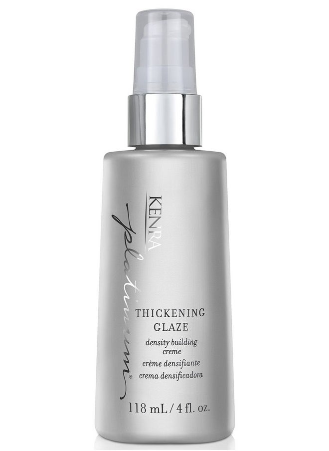 Kenra Platinum Thickening Glaze | Volumizing Styler | Adds Fullness & Body | Lightweight Conditioning | Density Building For Thick, Healthy-Looking Styles | All Hair Types | 4 fl. Oz
