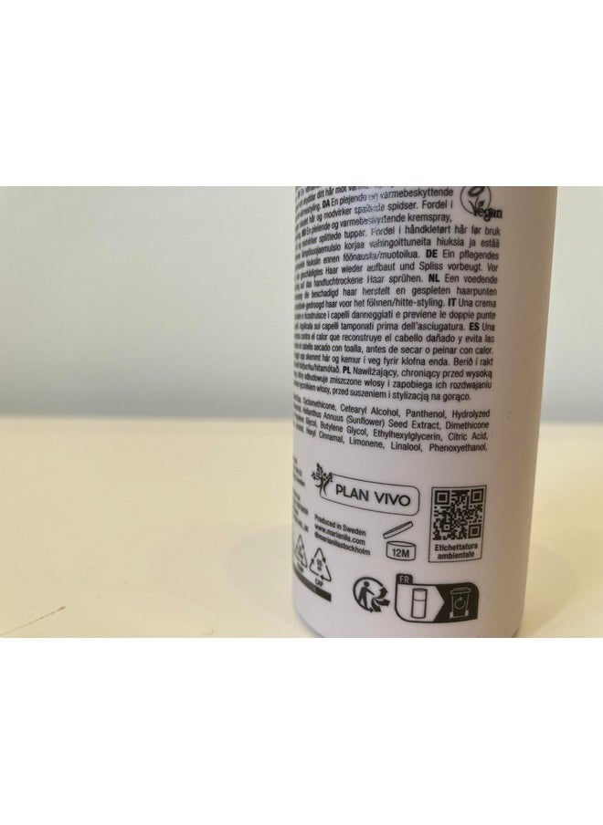 Maria Nila Cream Heat Spray, 5.1 Fl Oz / 150 ml, Protects Hair when Using Heating Tools, Pea Protein Prevents Split Ends, 100% Vegan & Sulfate/Paraben free
