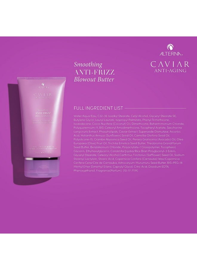 Alterna Caviar Anti-Aging Smoothing Anti-Frizz Blowout Butter, | Protects Hair from Heat Styling and Humidity | Sulfate Free , 5.07 Fl Oz (Pack of 1)