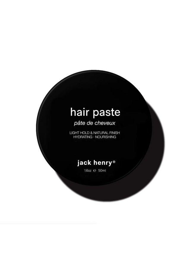 Natural Texturizing Paste for Men - 24 Hour Hold Styling for All Hair Types - Plant Based, Non-Greasy Lightweight Formula for Hydrating, Healthier Hair (1.69oz)