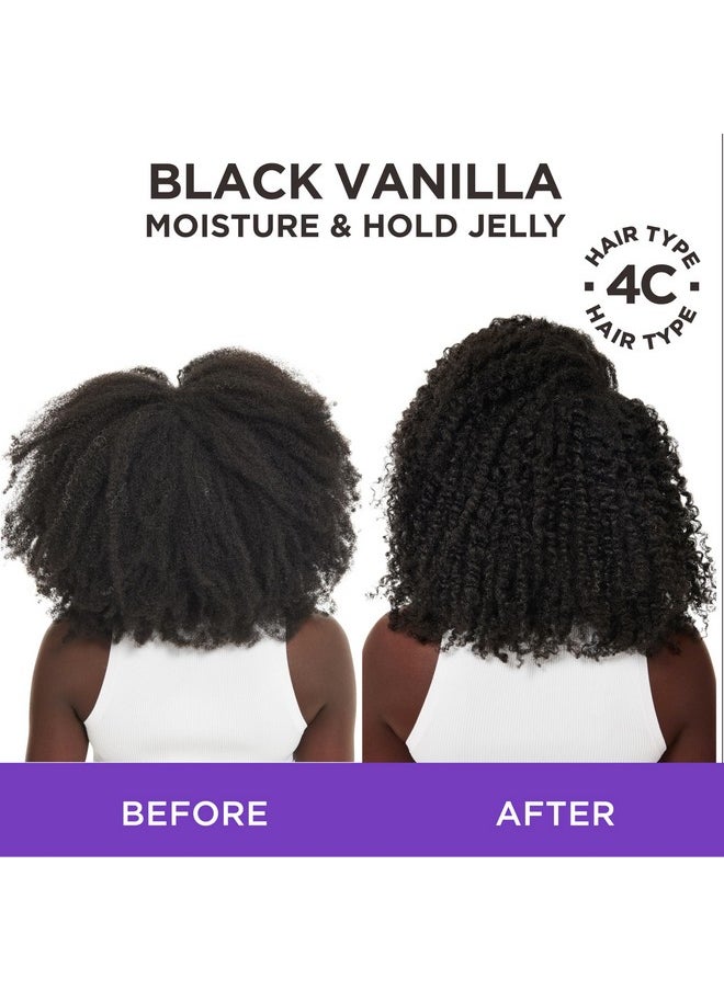 Carol's Daughter Black Vanilla Moisture and Hold Jelly, Hair Gel For Dry Hair with Shea Butter, Jojoba and Vanilla, 12 Fl Oz
