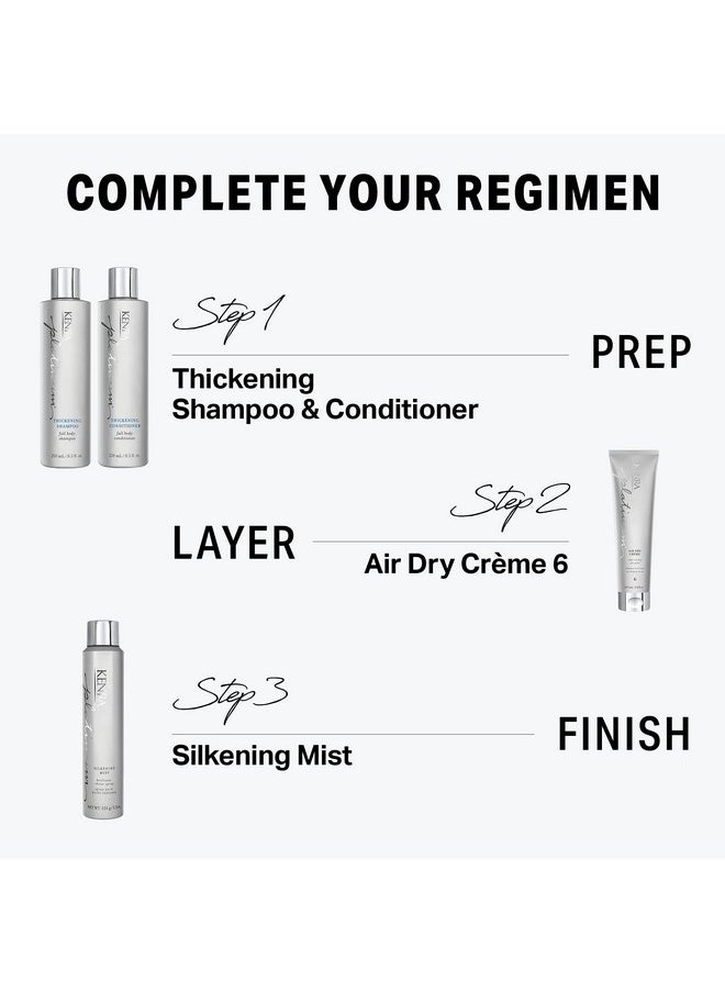 Kenra Platinum Air Dry Crème 6 | Time-Saving Air Styler | Enhances Natural Body | Tames Frizz With Delicate Hold | Natural, Product Free Finish | All Hair Types | 5 fl. Oz