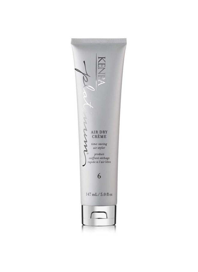 Kenra Platinum Air Dry Crème 6 | Time-Saving Air Styler | Enhances Natural Body | Tames Frizz With Delicate Hold | Natural, Product Free Finish | All Hair Types | 5 fl. Oz