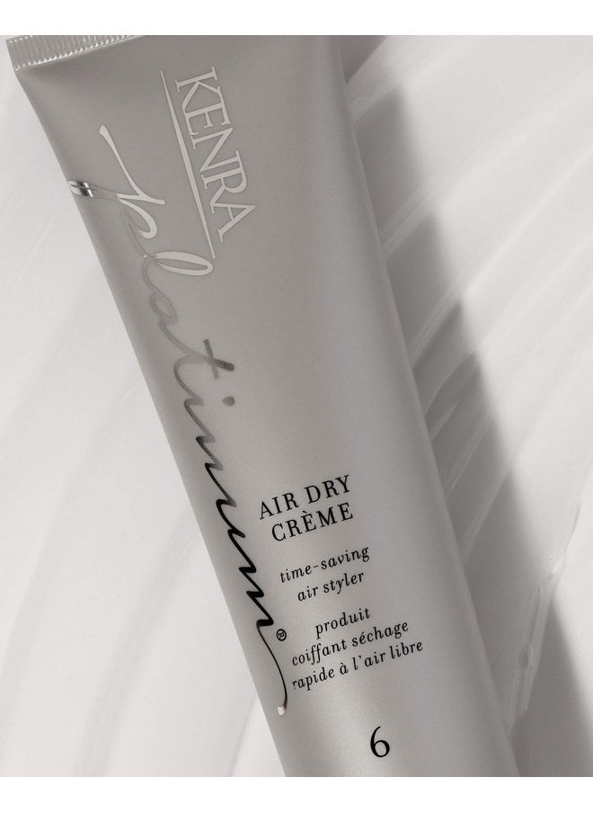 Kenra Platinum Air Dry Crème 6 | Time-Saving Air Styler | Enhances Natural Body | Tames Frizz With Delicate Hold | Natural, Product Free Finish | All Hair Types | 5 fl. Oz