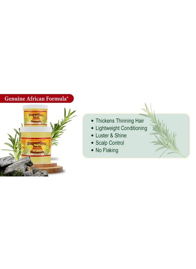 Genuine African Formula SuperGro Extra Hold Gel for Natural Hair Styling - 16 oz