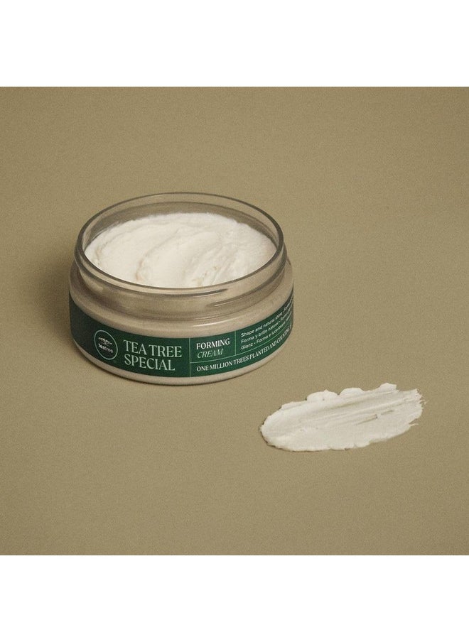 Tea Tree Forming Cream, Flexible Hold, Natural Shine Finish, For All Hair Types, Especially Medium to Coarse, 3 oz
