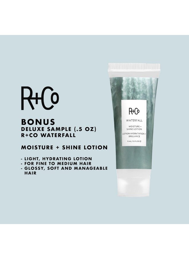 R+Co Waterfall Moisture and Shine Lotion (5 Oz) + Travel Size (.5 Oz) | Vegan + Cruelty-Free |