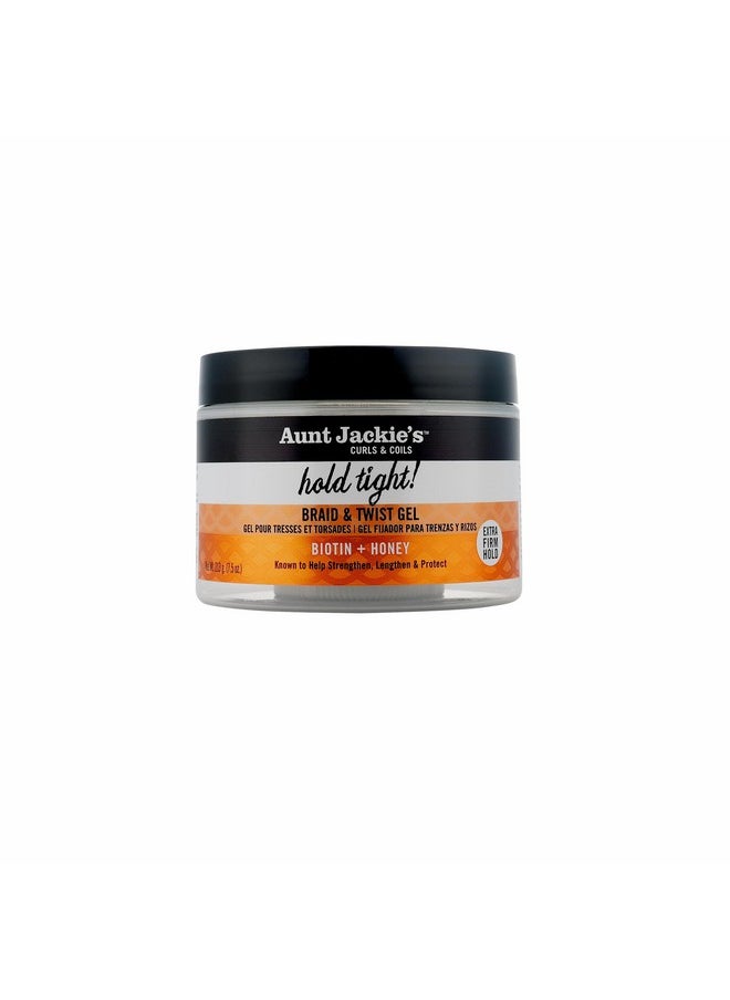 Aunt Jackie's Award-Winning Braid + Twist Collection Hold Tight Braid & Twist Gel with Extra Firm Hold, 7.5oz