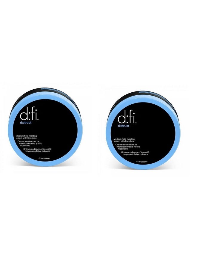 D:fi Hair Distruct Medium Hold Molding Creme 2 Pack 2.65 oz