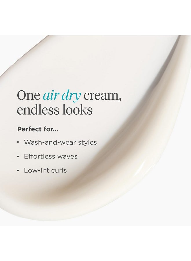 Briogeo Style + Treat Yuzu + Plum Oil Soft Power Air Dry Cream, Dries Soft, Enhance Natural Hair, Vegan, No Heat Styling, Smooths Frizzy Wavy Hair, Heatless Styling, Vegan, Cruelty-Free, 4 fl oz