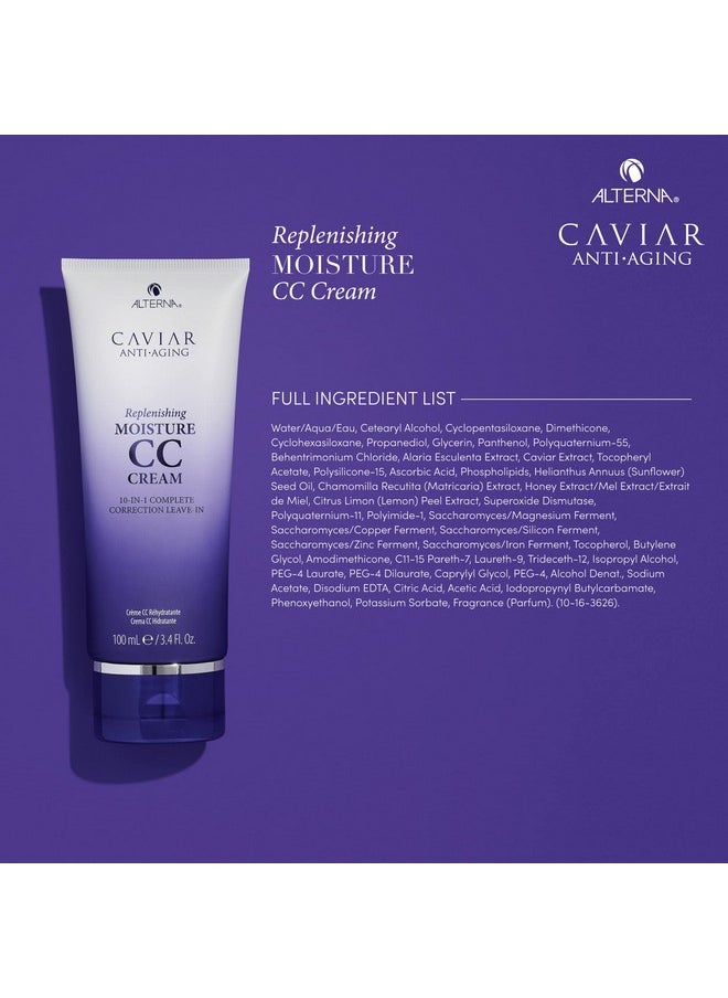 Alterna Caviar Anti-Aging Replenishing Moisture Travel Size CC Cream Hair Protectant and Treatment Cream, 0.85 fl. oz.