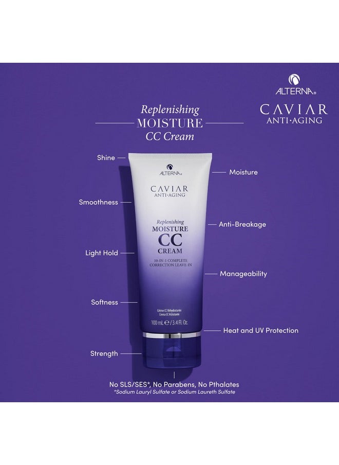 Alterna Caviar Anti-Aging Replenishing Moisture Travel Size CC Cream Hair Protectant and Treatment Cream, 0.85 fl. oz.