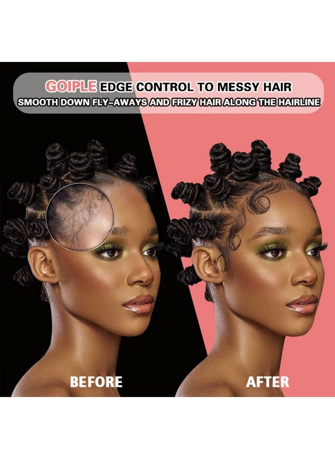 Edge Control Wax for Women Strong Hold Non-greasy Edge Control Smoother Edge Tamer, Edge Wax Styling Tamer Edge Control for Black Hair No Flaking, White Residue, Shine and Smooth 4oz (Sweet Peach )