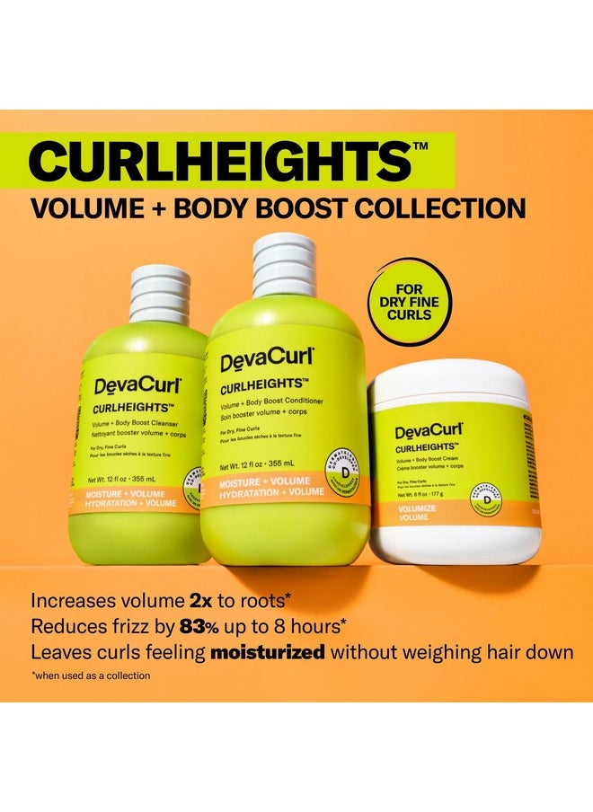 DevaCurl CurlHeights Volume + Body Boost Cream, 6 oz
