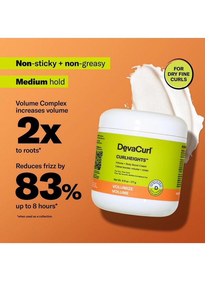 DevaCurl CurlHeights Volume + Body Boost Cream, 6 oz