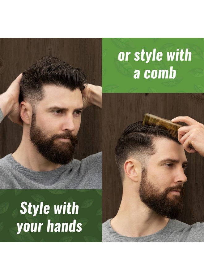 Men’s Fiber Hair Cream - Classic Hair Styling Product with Medium Hold & Shine for Modern and Classic Hairstyles - No Artificial Fragrance - For All Hair Types - Easy to Wash Out - 4 oz