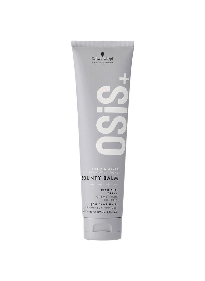 OSiS+ Bounty Balm Rich Curl Cream 5oz | Reduces Frizz and Enhances Natural Textures | Non-Stiff | Non-Crunchy | All Curly Types