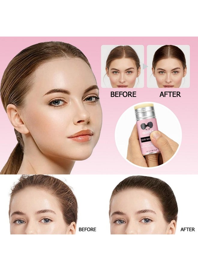 Goiple Hair Wax Stick - Long-Lasting, Smoothing & Slick Pomade Stick for Hair Wigs, Styling Waxes for Fly Away & Edge Frizz Hair, 2.7oz each