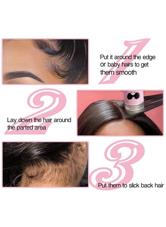 Goiple Hair Wax Stick - Long-Lasting, Smoothing & Slick Pomade Stick for Hair Wigs, Styling Waxes for Fly Away & Edge Frizz Hair, 2.7oz each