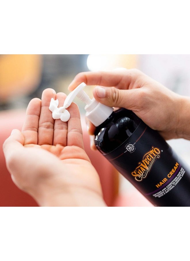 Suavecito Hair Cream Pump Bottle Medium Shine All Day Light Hold (16 oz)