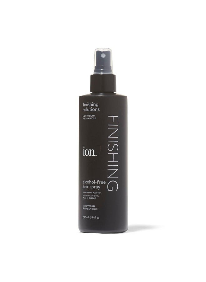 ion Alcohol-Free Finishing Hair Spray, 8oz, Lightweight, Medium Hold, Anti-Frizz Hairspray, Vegan