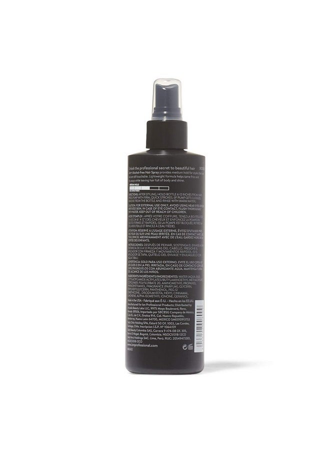 ion Alcohol-Free Finishing Hair Spray, 8oz, Lightweight, Medium Hold, Anti-Frizz Hairspray, Vegan