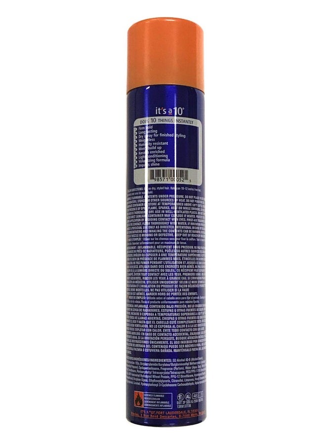 It's a 10 Miracle Super Hold Finishing Hair Spray Plus Keratin, 10 Ounce
