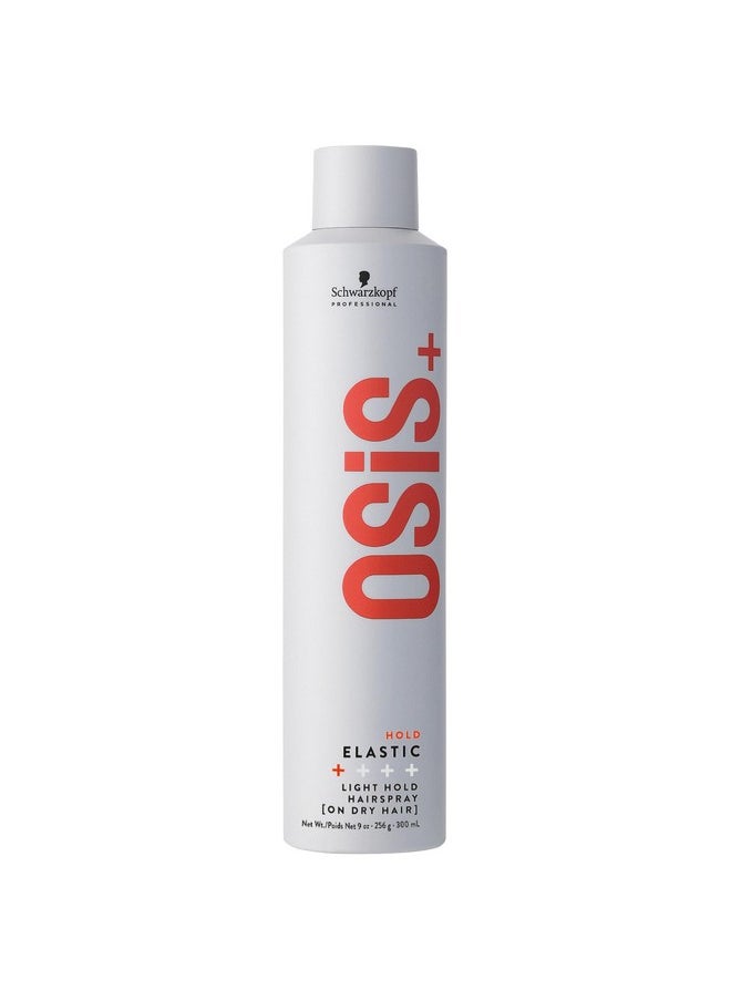 OSiS+ Elastic Light Hold Hairspray 9oz - | Heat Protection and Shine | All Hair Types