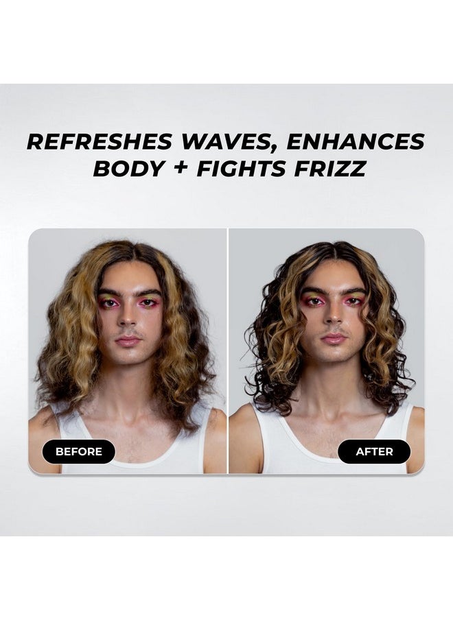 XMONDO Hair Wavetech Wave Revival Mist | Vegan Formula with Pro-Vitamin B5 and Essential Nutrients for Glowing Frizz Free Waves, 8 Fl Oz 1-Pack
