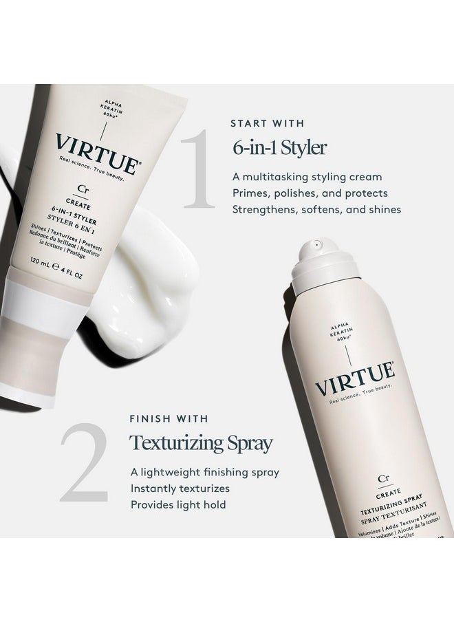 VIRTUE Texturizing Spray, Sulfate Free, Volumizes, Shines, Adds Texture, Color Safe, 5 Oz