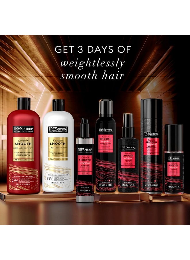 TRESemmé Anti-Frizz Finishing Spray Keratin Smooth for a Flexible Hold, Weightless, 7 Fl Oz