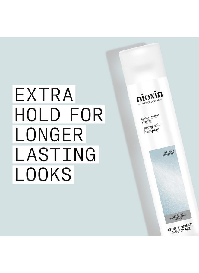 Nioxin Density Defend Styling Strong Hold Hairspray - For Long-Lasting Hairstyles, 10.6 oz (Packaging May Vary)