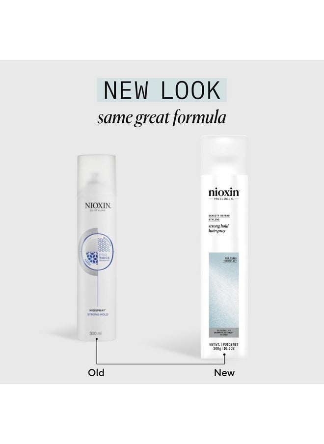 Nioxin Density Defend Styling Strong Hold Hairspray - For Long-Lasting Hairstyles, 10.6 oz (Packaging May Vary)