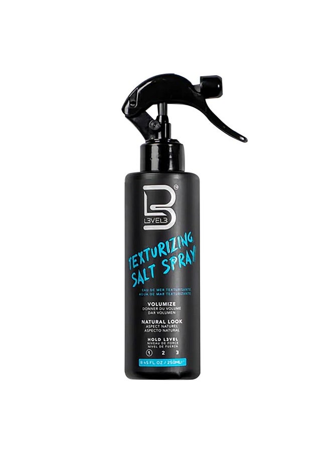 L3 Level 3 Sea Salt Texturizing Spray - Creates Beachy Waves and Texture - Casual Hair Finish